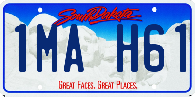 SD license plate 1MAH61