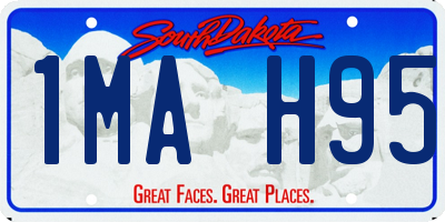 SD license plate 1MAH95