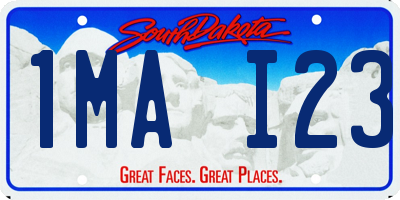SD license plate 1MAI23