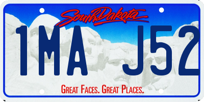 SD license plate 1MAJ52