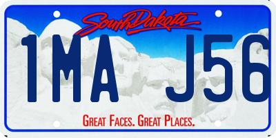 SD license plate 1MAJ56