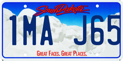 SD license plate 1MAJ65