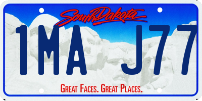 SD license plate 1MAJ77