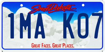 SD license plate 1MAK07