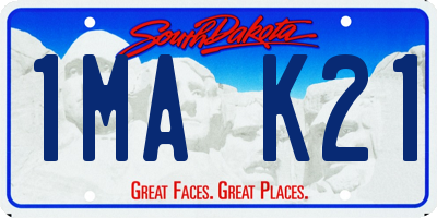 SD license plate 1MAK21