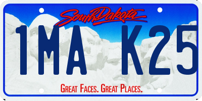SD license plate 1MAK25