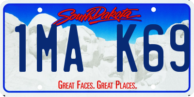 SD license plate 1MAK69