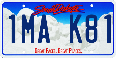 SD license plate 1MAK81