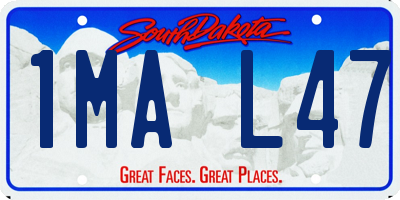SD license plate 1MAL47