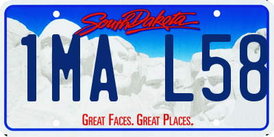 SD license plate 1MAL58