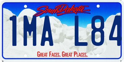 SD license plate 1MAL84