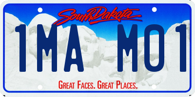 SD license plate 1MAM01