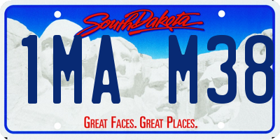 SD license plate 1MAM38