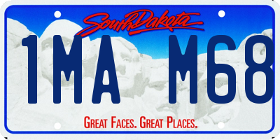 SD license plate 1MAM68