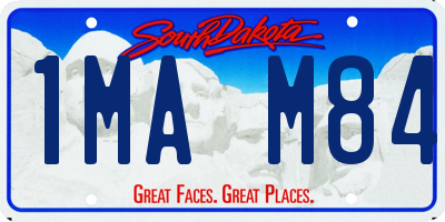 SD license plate 1MAM84