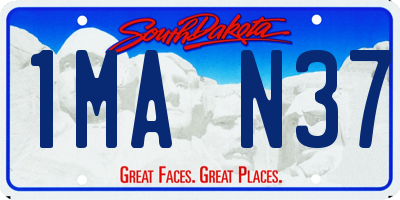 SD license plate 1MAN37