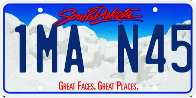 SD license plate 1MAN45
