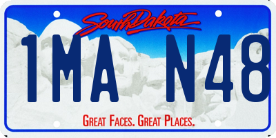 SD license plate 1MAN48