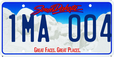 SD license plate 1MAO04