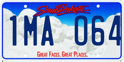 SD license plate 1MAO64
