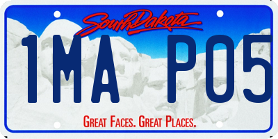 SD license plate 1MAP05
