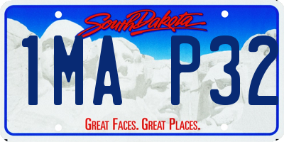 SD license plate 1MAP32