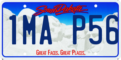 SD license plate 1MAP56
