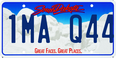 SD license plate 1MAQ44