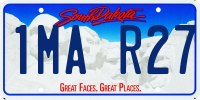 SD license plate 1MAR27