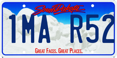 SD license plate 1MAR52