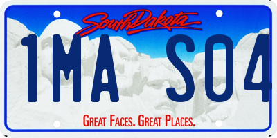 SD license plate 1MAS04