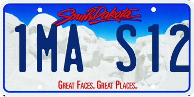 SD license plate 1MAS12