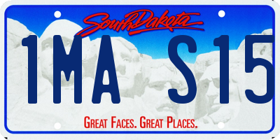SD license plate 1MAS15