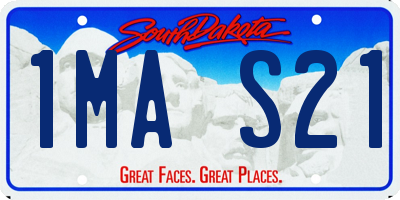 SD license plate 1MAS21