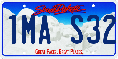 SD license plate 1MAS32
