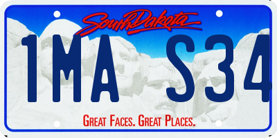 SD license plate 1MAS34