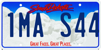 SD license plate 1MAS44