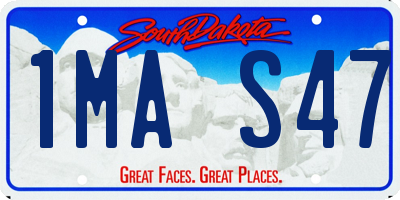 SD license plate 1MAS47