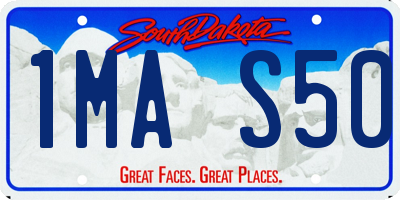 SD license plate 1MAS50