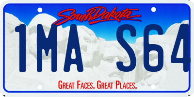 SD license plate 1MAS64