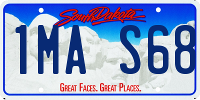 SD license plate 1MAS68
