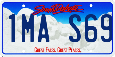 SD license plate 1MAS69