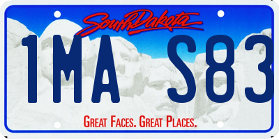 SD license plate 1MAS83
