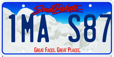 SD license plate 1MAS87