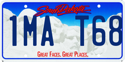 SD license plate 1MAT68