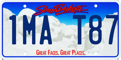 SD license plate 1MAT87