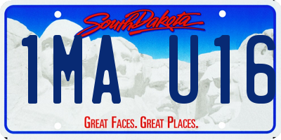 SD license plate 1MAU16
