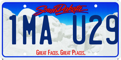SD license plate 1MAU29