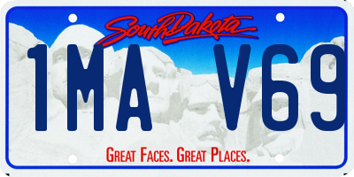 SD license plate 1MAV69