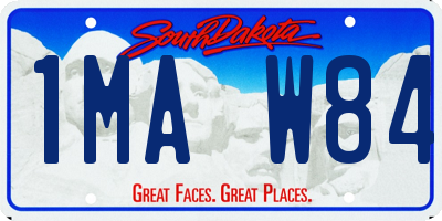 SD license plate 1MAW84